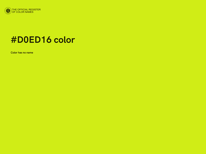 #D0ED16 color image