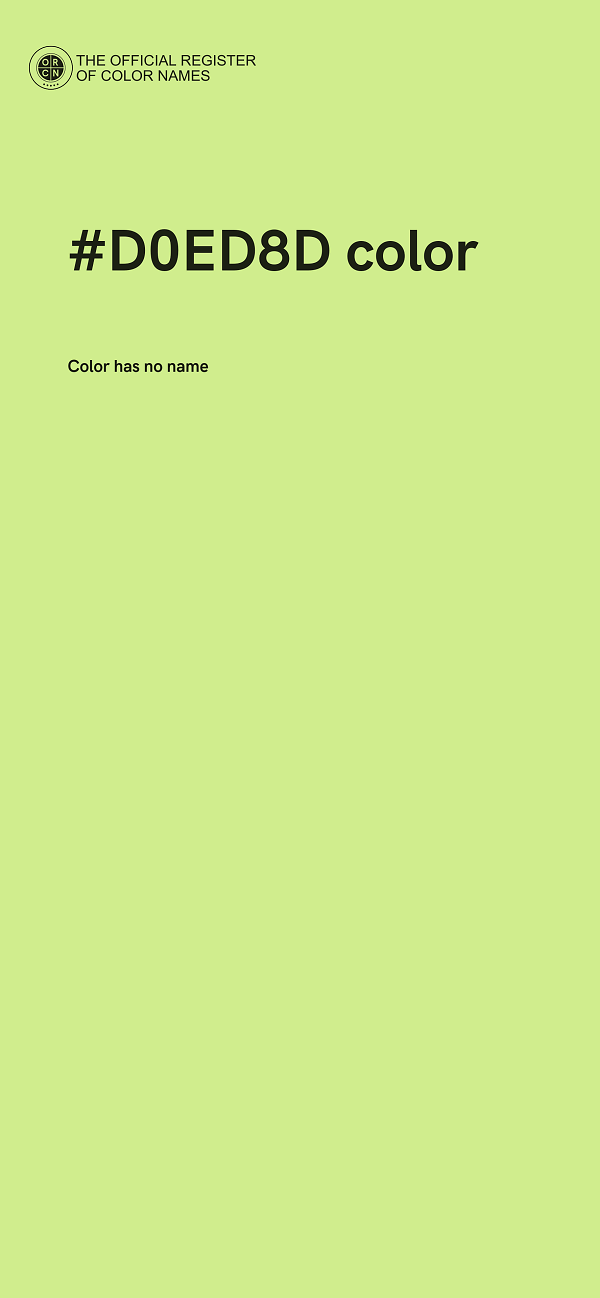 #D0ED8D color image