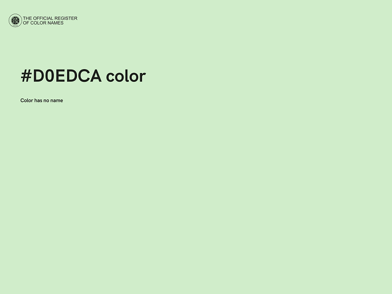 #D0EDCA color image