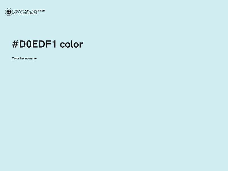 #D0EDF1 color image