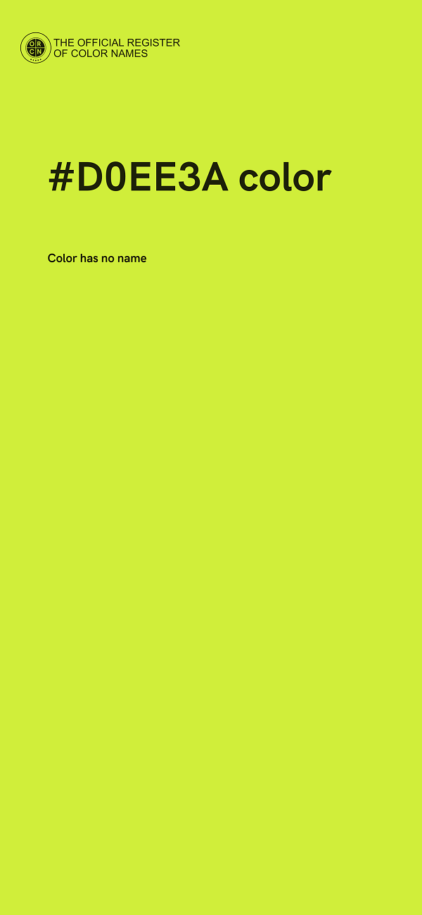 #D0EE3A color image