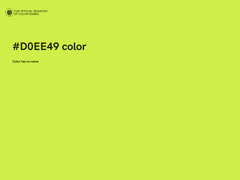 #D0EE49 color image