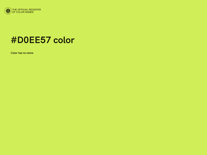 #D0EE57 color image