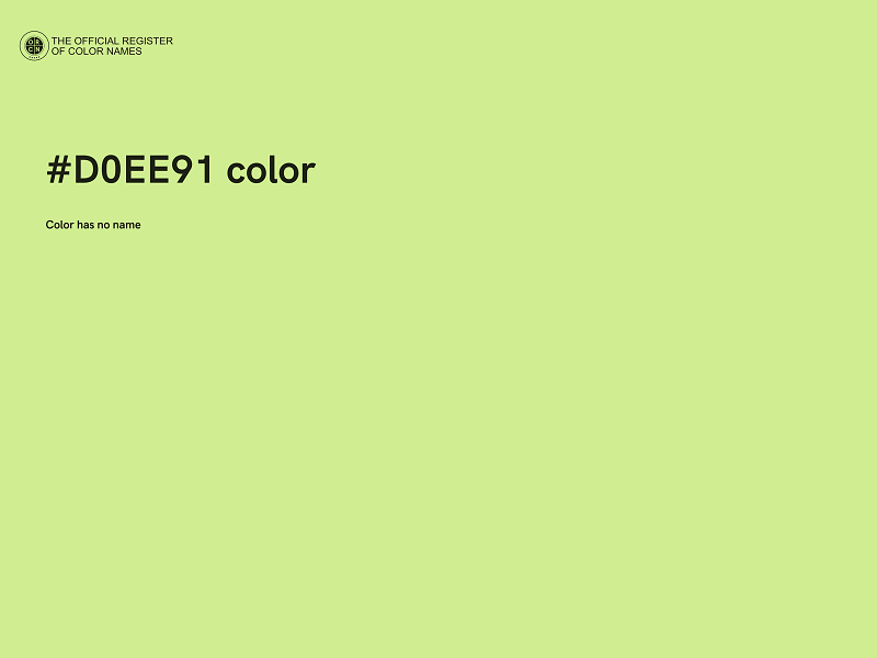 #D0EE91 color image
