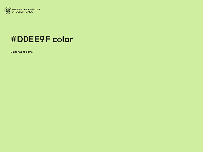 #D0EE9F color image