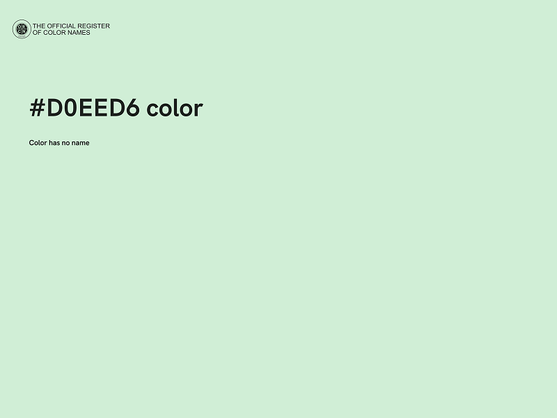 #D0EED6 color image