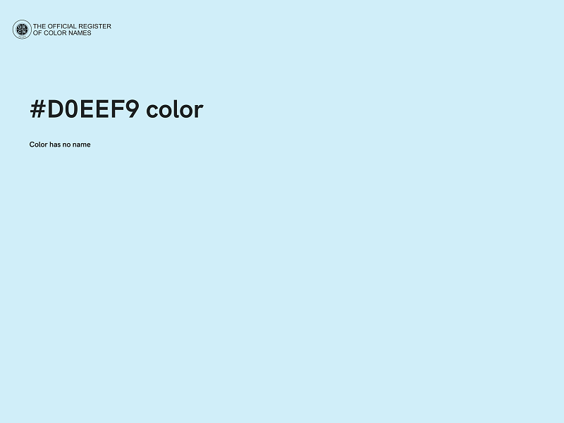 #D0EEF9 color image