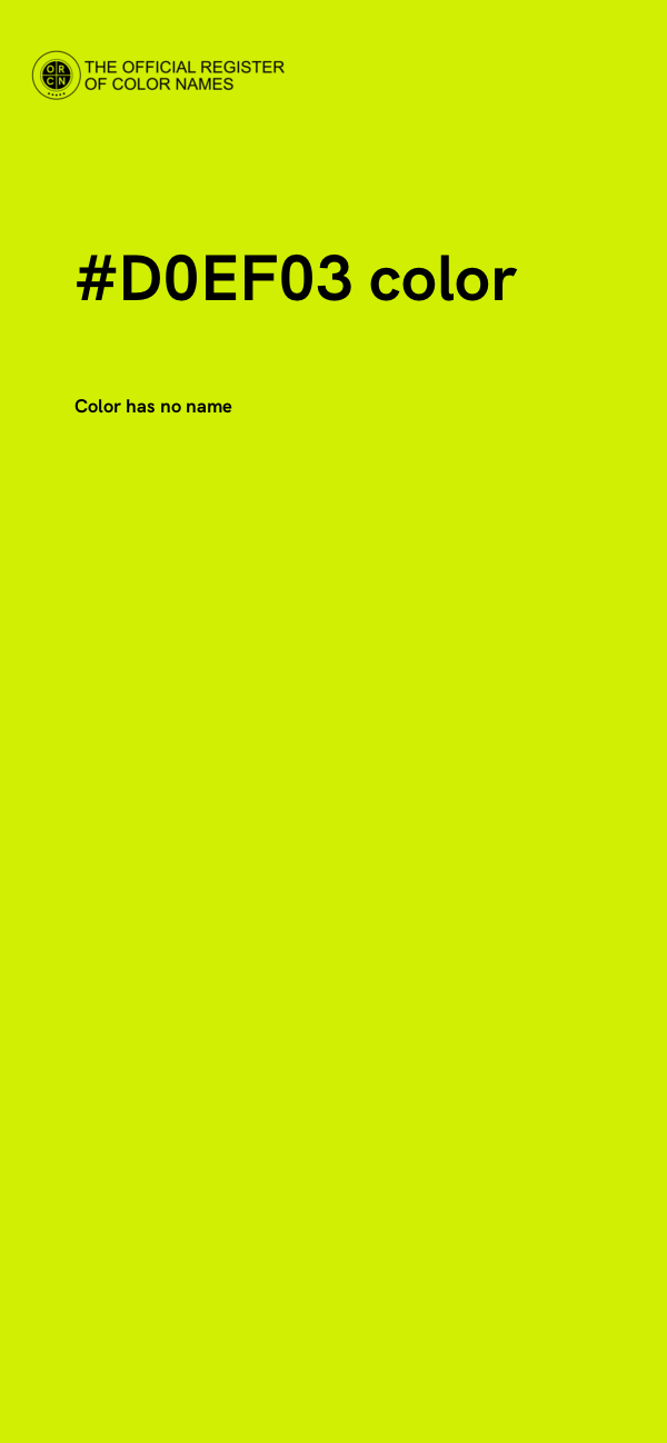 #D0EF03 color image