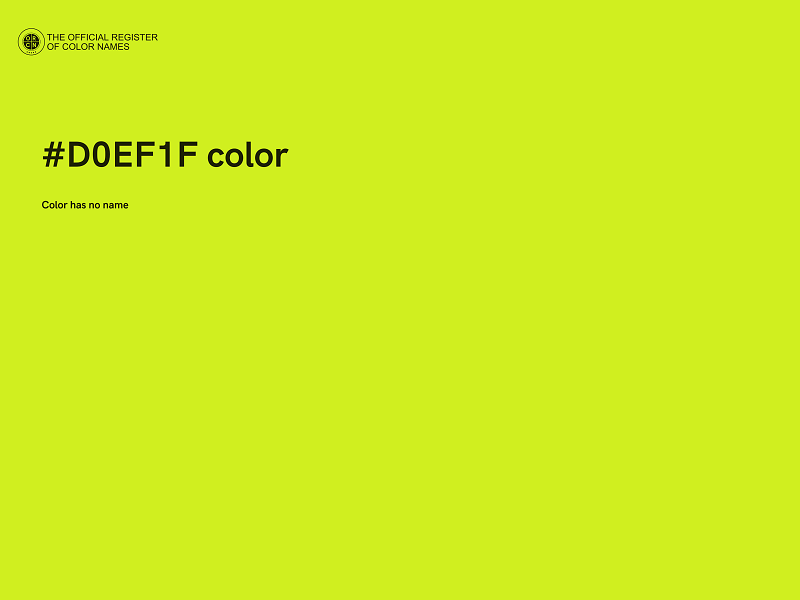 #D0EF1F color image