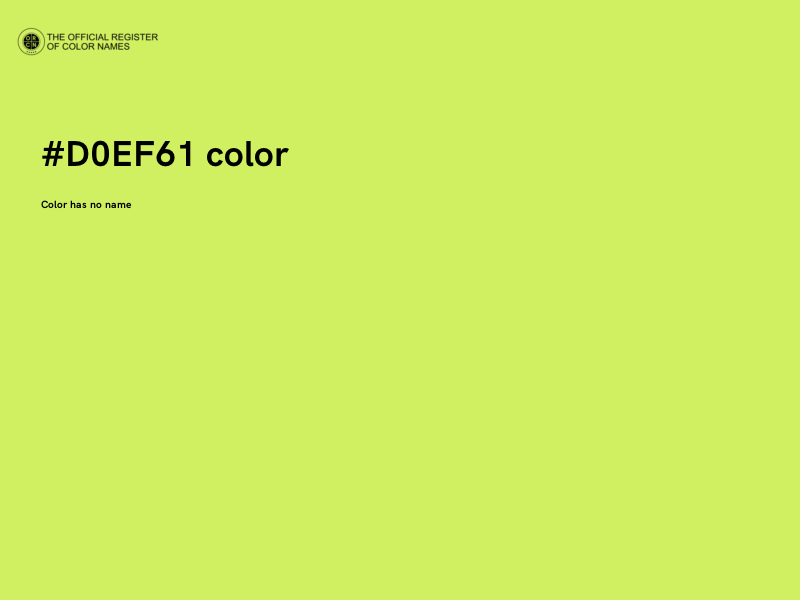 #D0EF61 color image