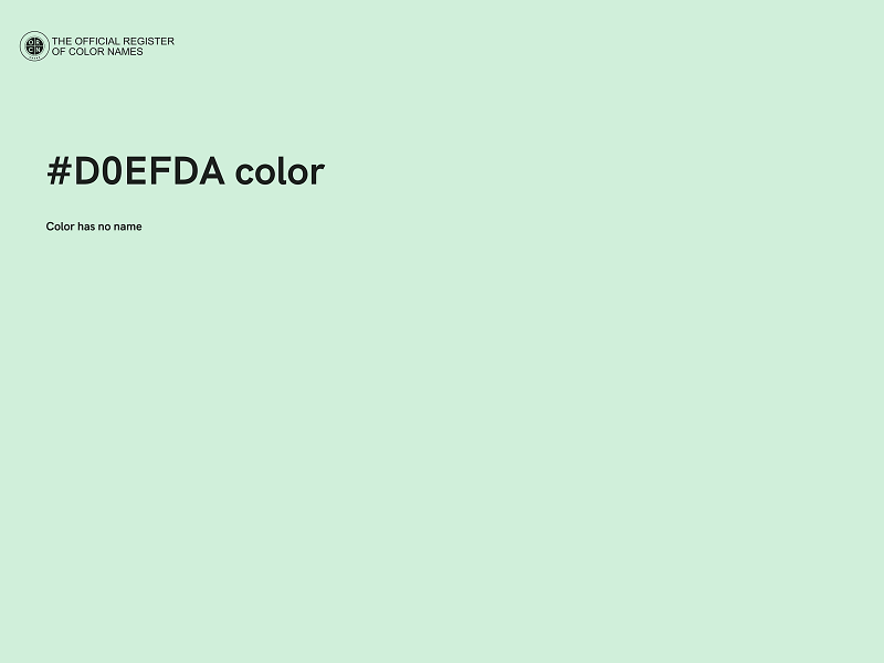 #D0EFDA color image