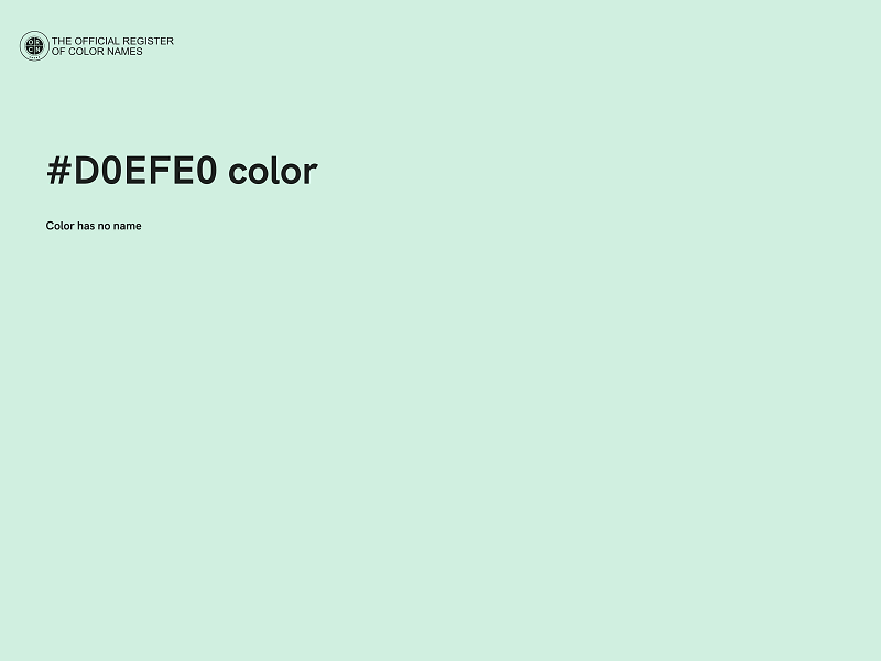 #D0EFE0 color image