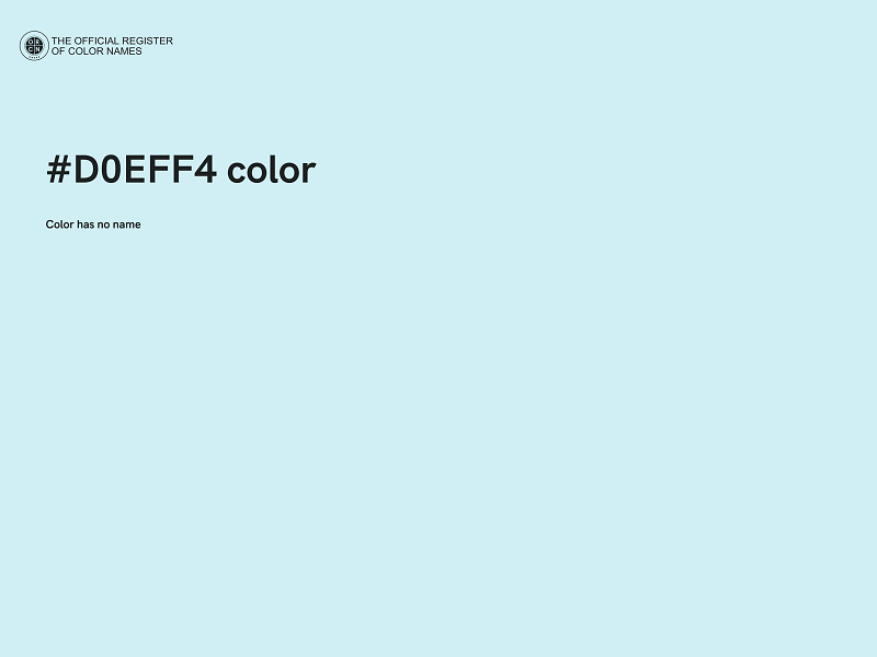 #D0EFF4 color image