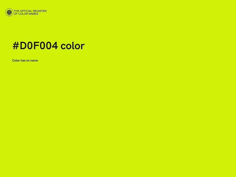 #D0F004 color image