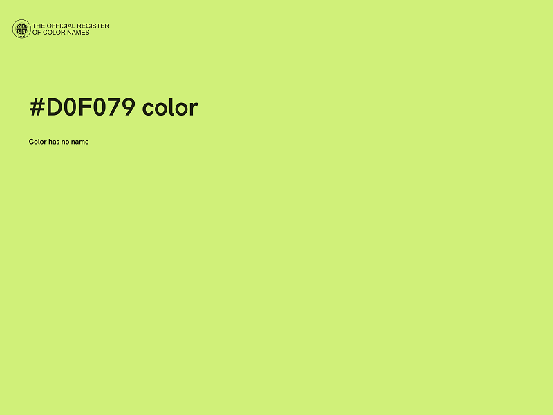#D0F079 color image