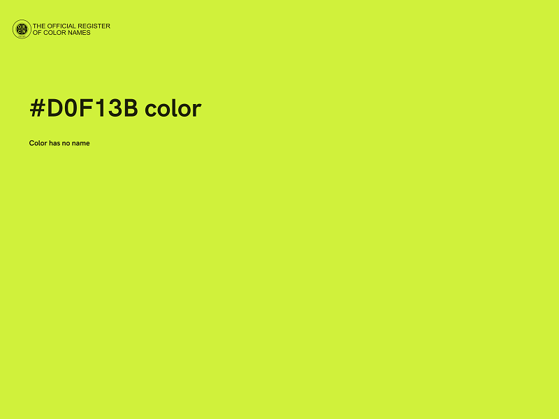 #D0F13B color image