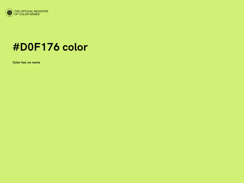 #D0F176 color image