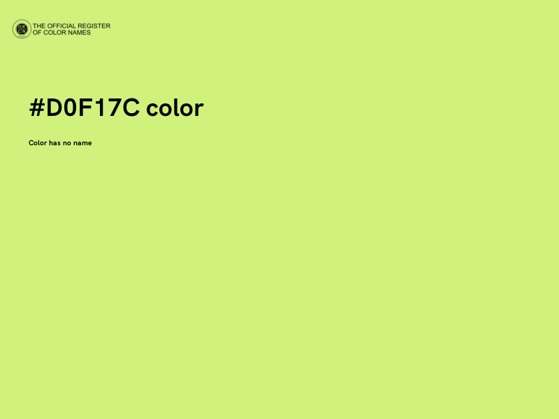 #D0F17C color image