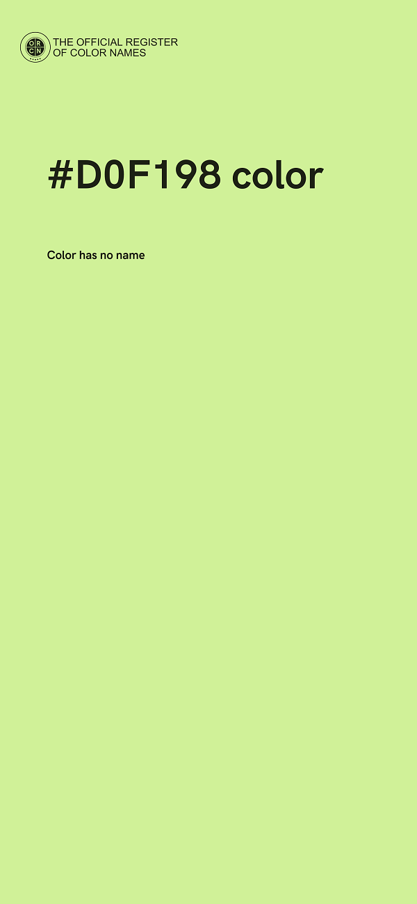 #D0F198 color image