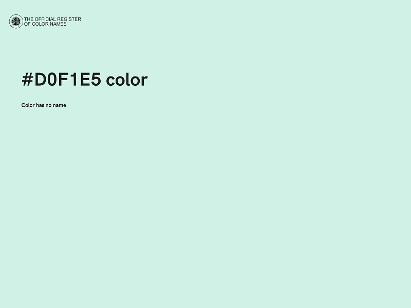 #D0F1E5 color image