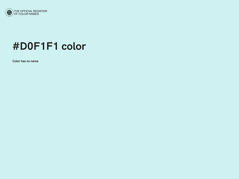 #D0F1F1 color image
