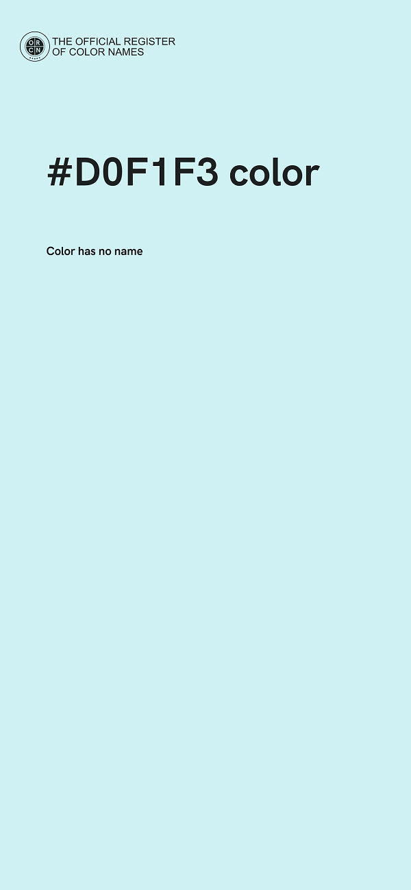#D0F1F3 color image