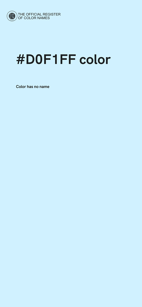#D0F1FF color image
