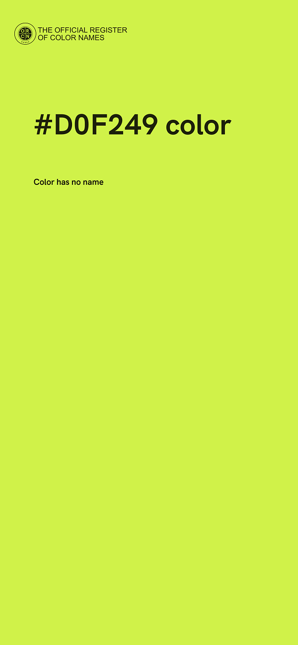 #D0F249 color image
