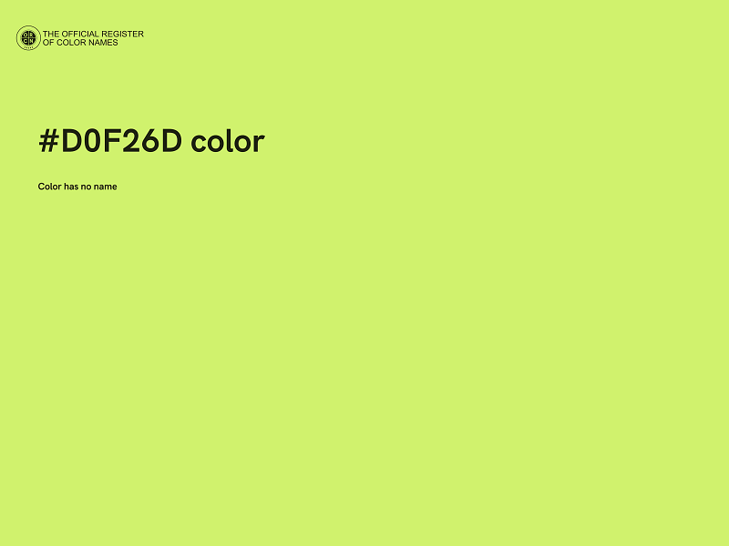 #D0F26D color image