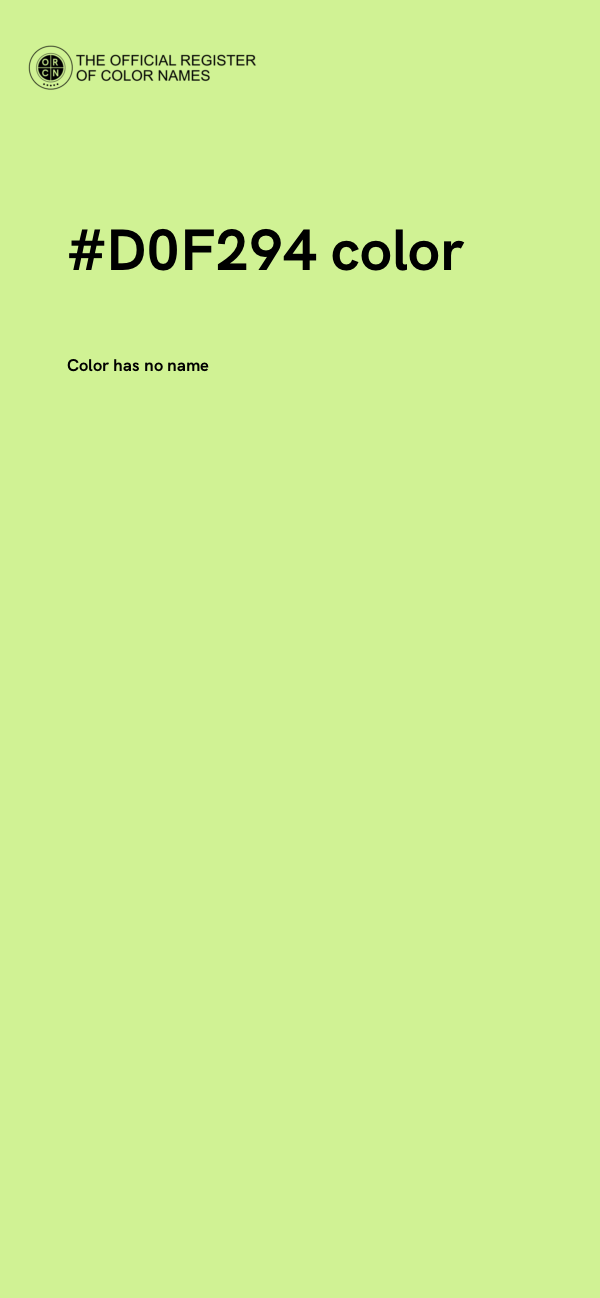 #D0F294 color image
