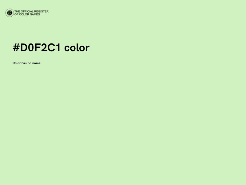 #D0F2C1 color image