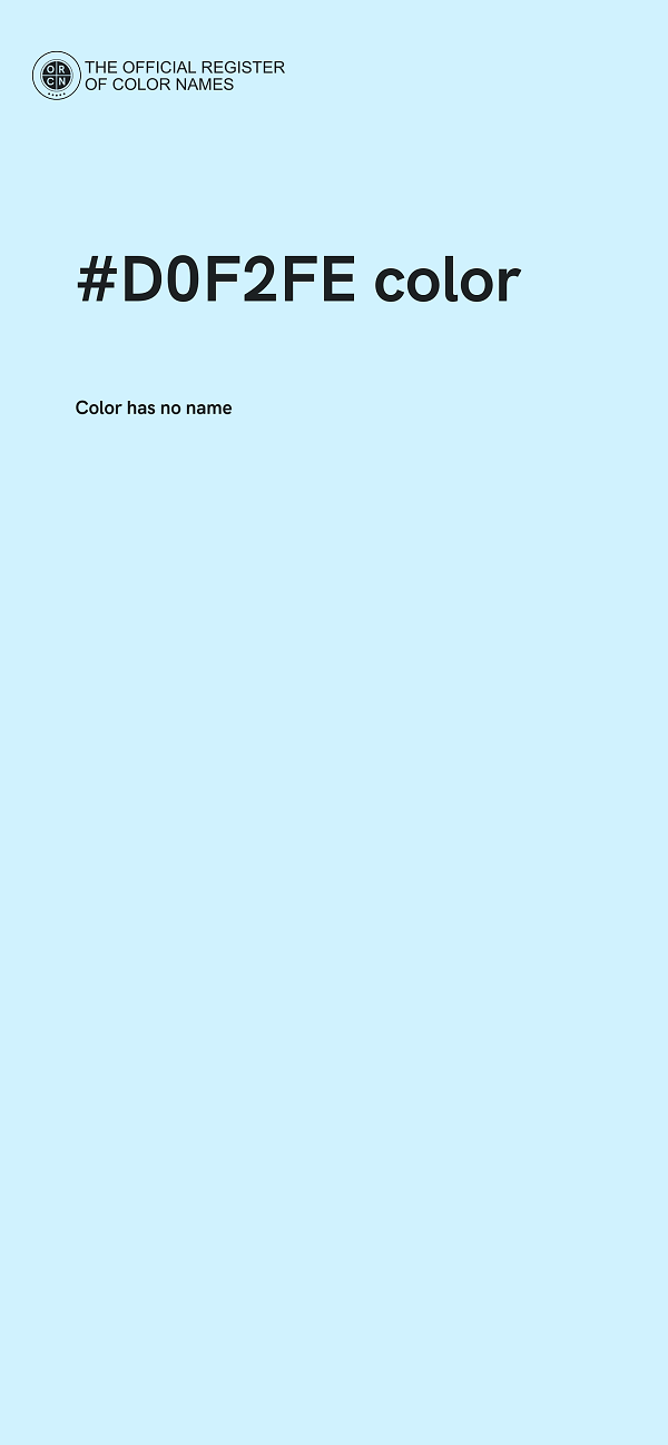 #D0F2FE color image