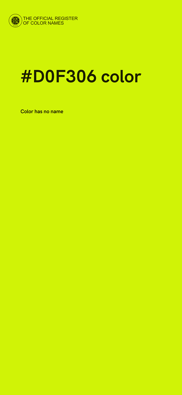 #D0F306 color image