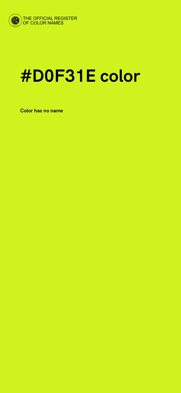 #D0F31E color image