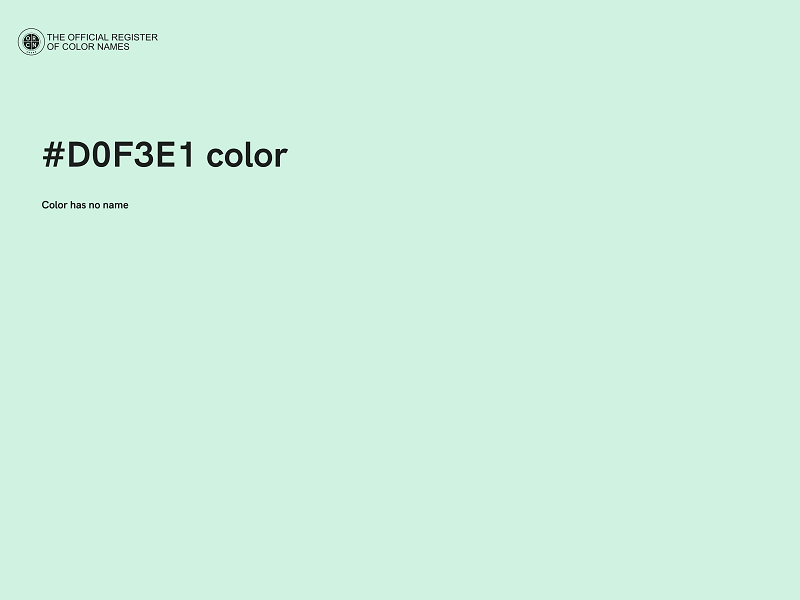 #D0F3E1 color image