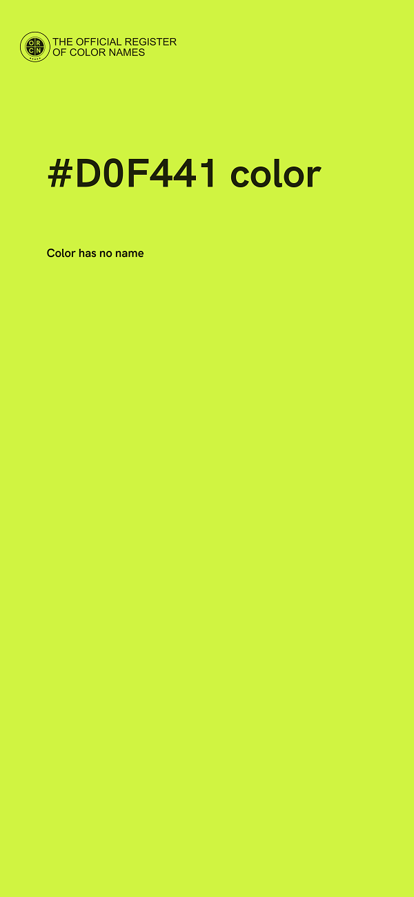 #D0F441 color image