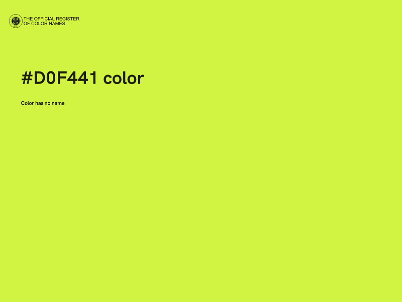 #D0F441 color image