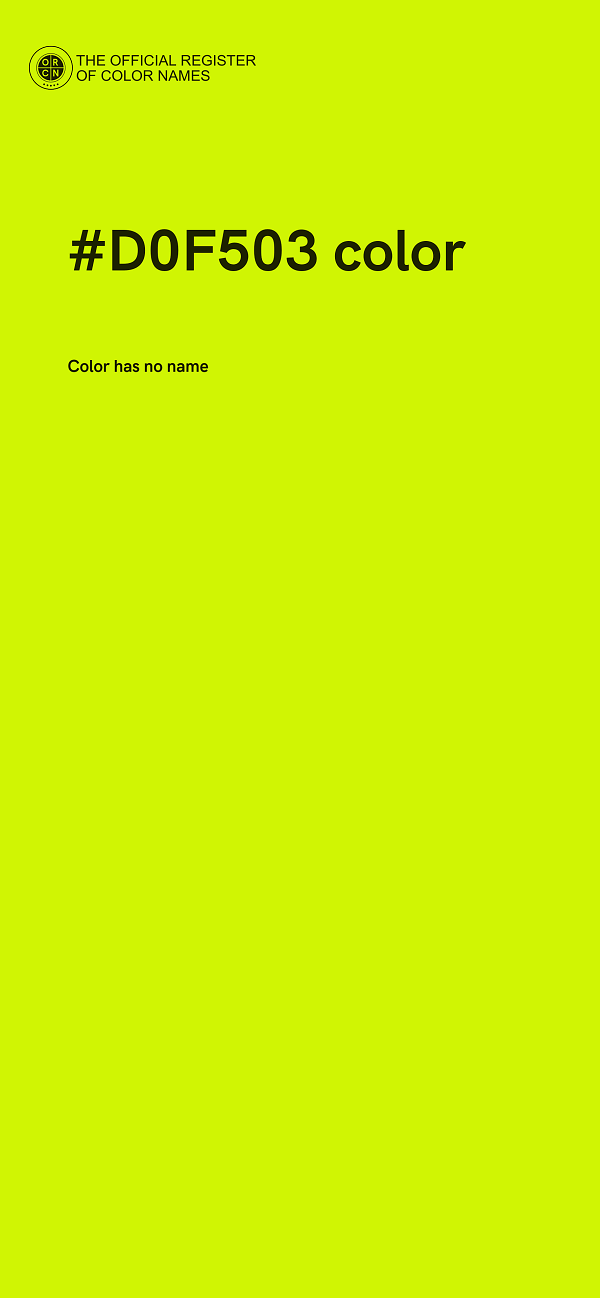#D0F503 color image