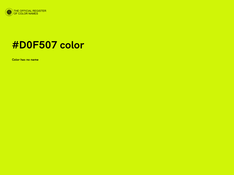 #D0F507 color image