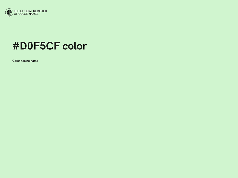 #D0F5CF color image