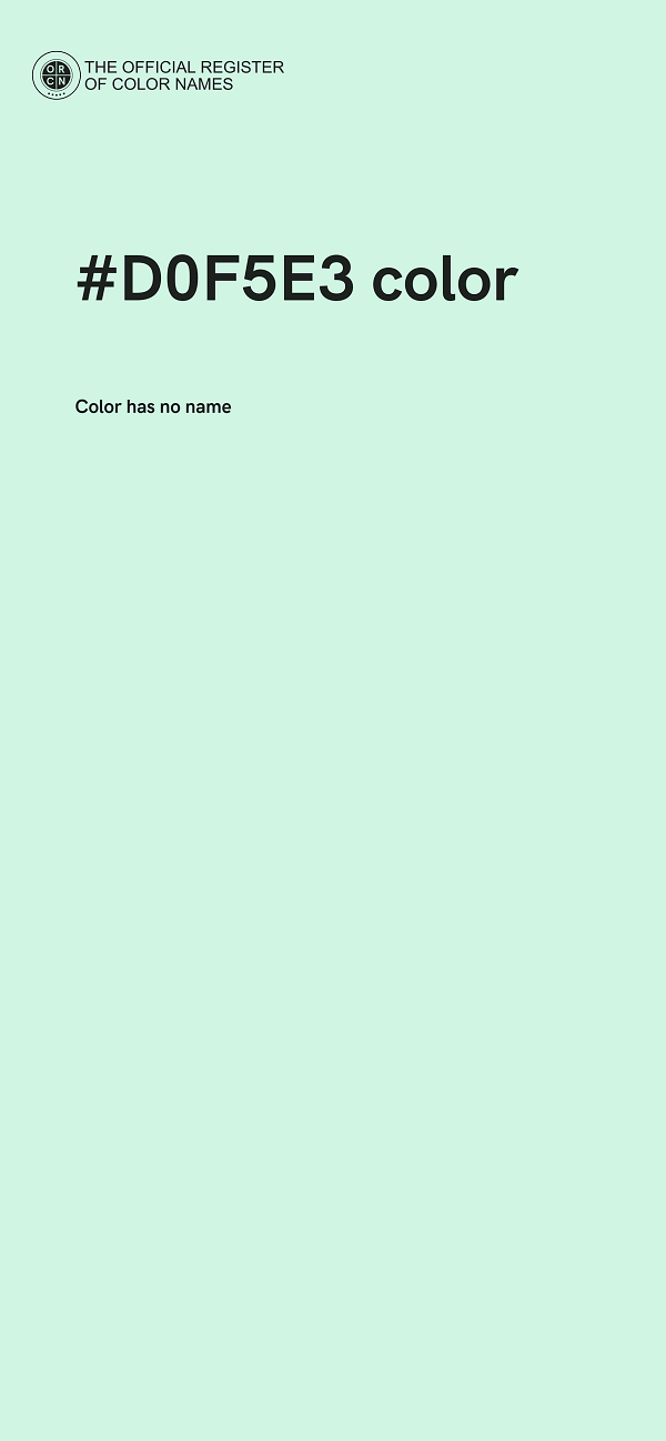 #D0F5E3 color image