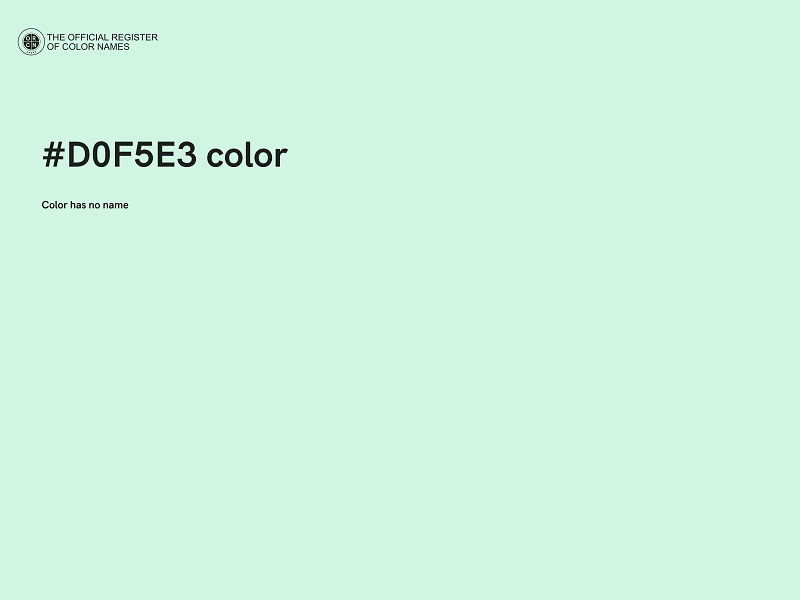 #D0F5E3 color image