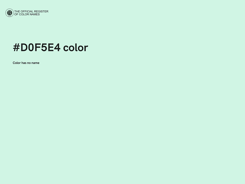 #D0F5E4 color image