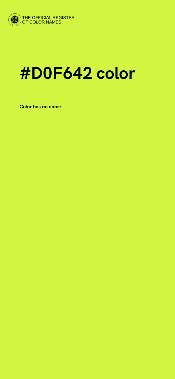 #D0F642 color image
