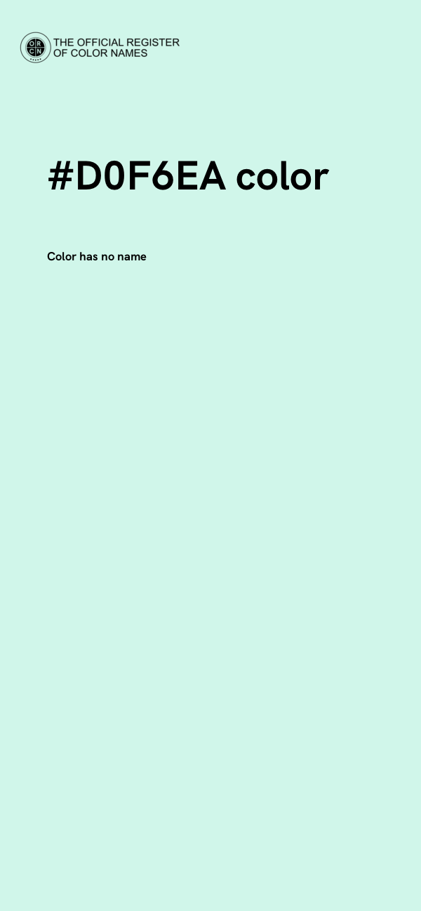#D0F6EA color image