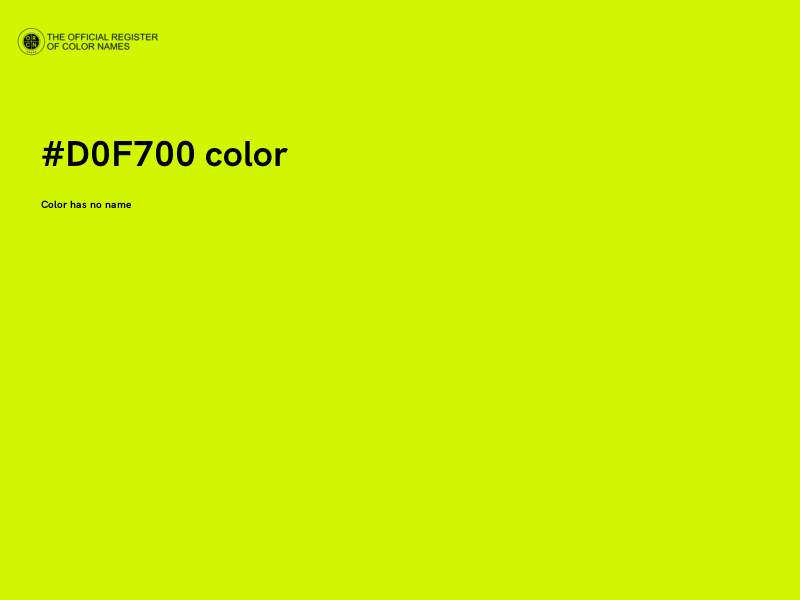 #D0F700 color image