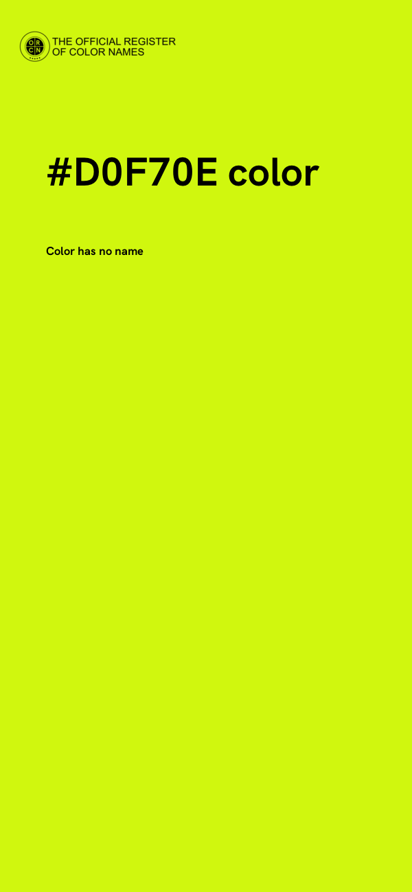 #D0F70E color image