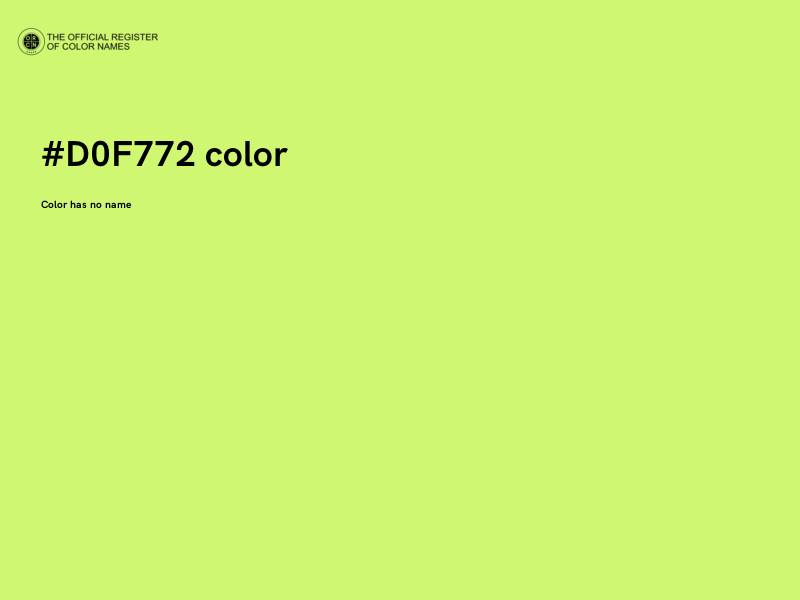 #D0F772 color image