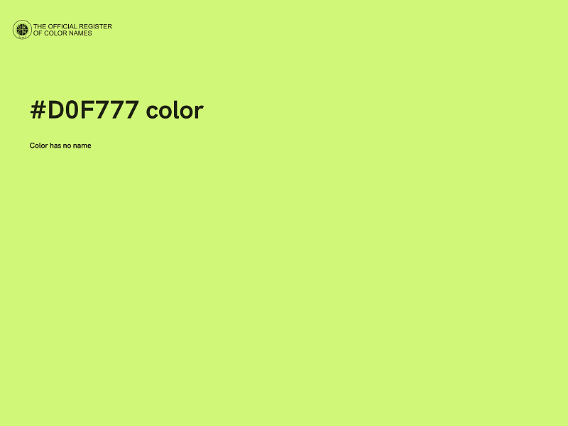 #D0F777 color image