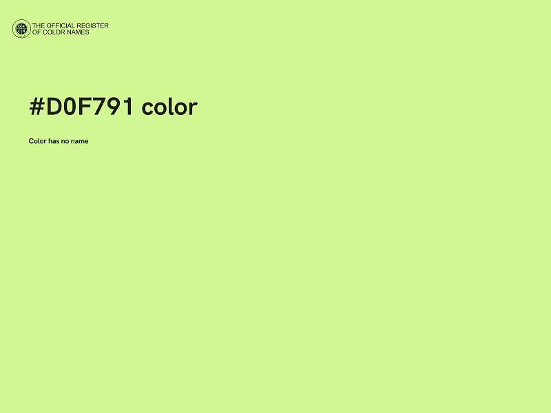 #D0F791 color image